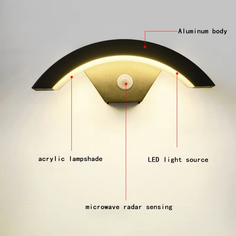 Motion Sensor Outdoor Wall Light