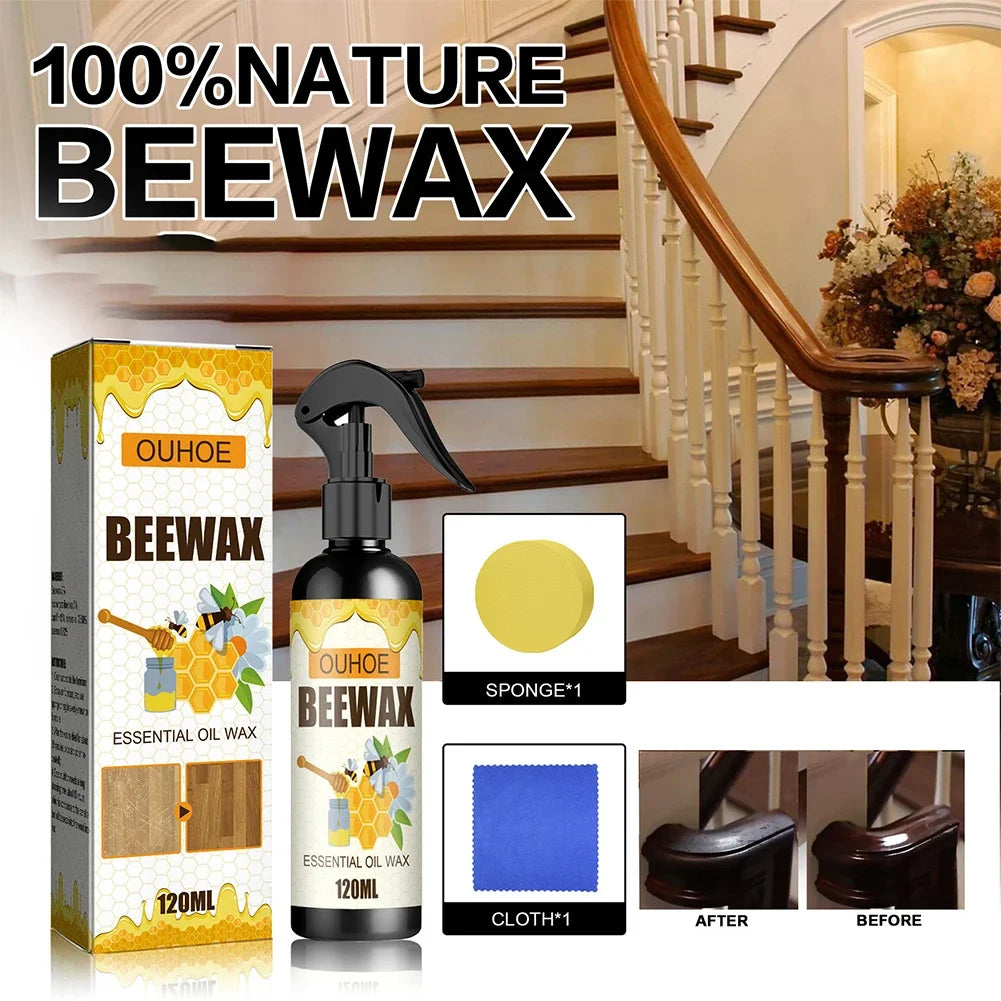 Beeswax spray Stain remover and protection for shine