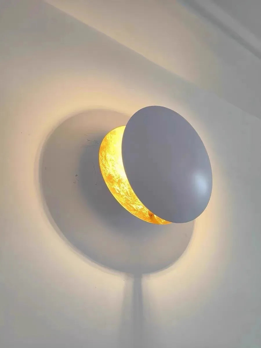 Wall Sconce - Modern Scandinavian Art in the shape of an eclipse