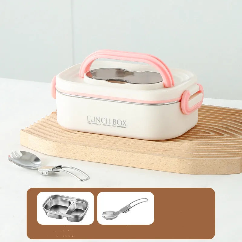 🍱 1500ml Double-Layer Thermal Lunch Box – Leak-Proof & Insulated for Hot Meals Anywhere!
