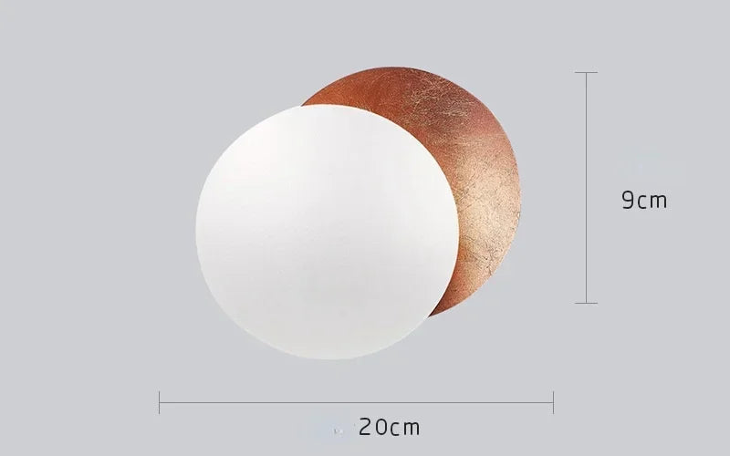 Wall Sconce - Modern Scandinavian Art in the shape of an eclipse
