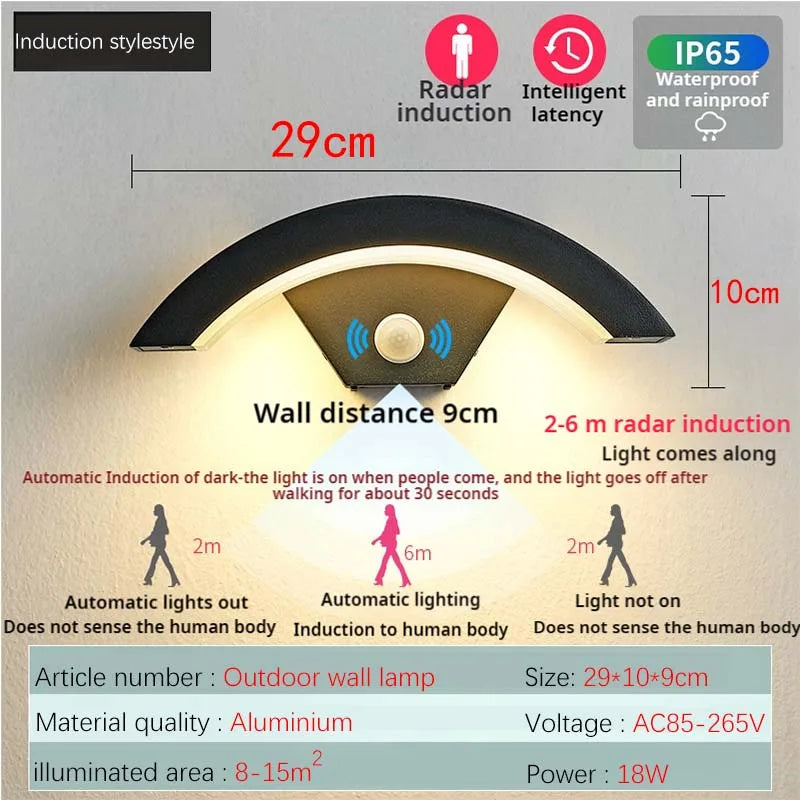 Motion Sensor Outdoor Wall Light