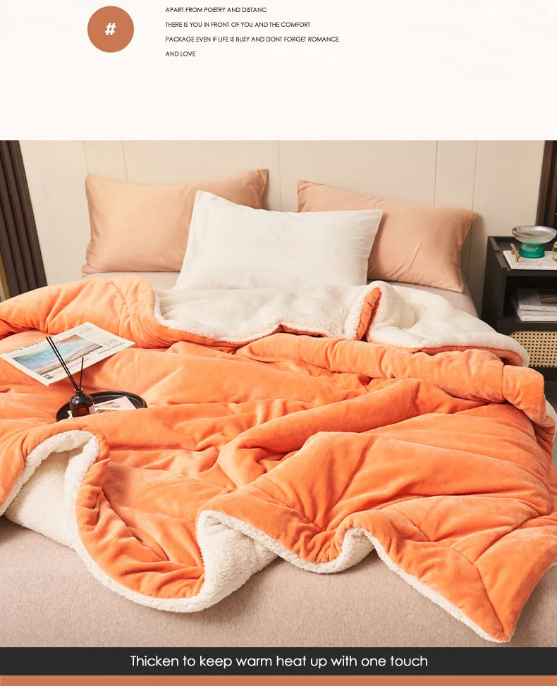 Warm and luxurious fleece blanket