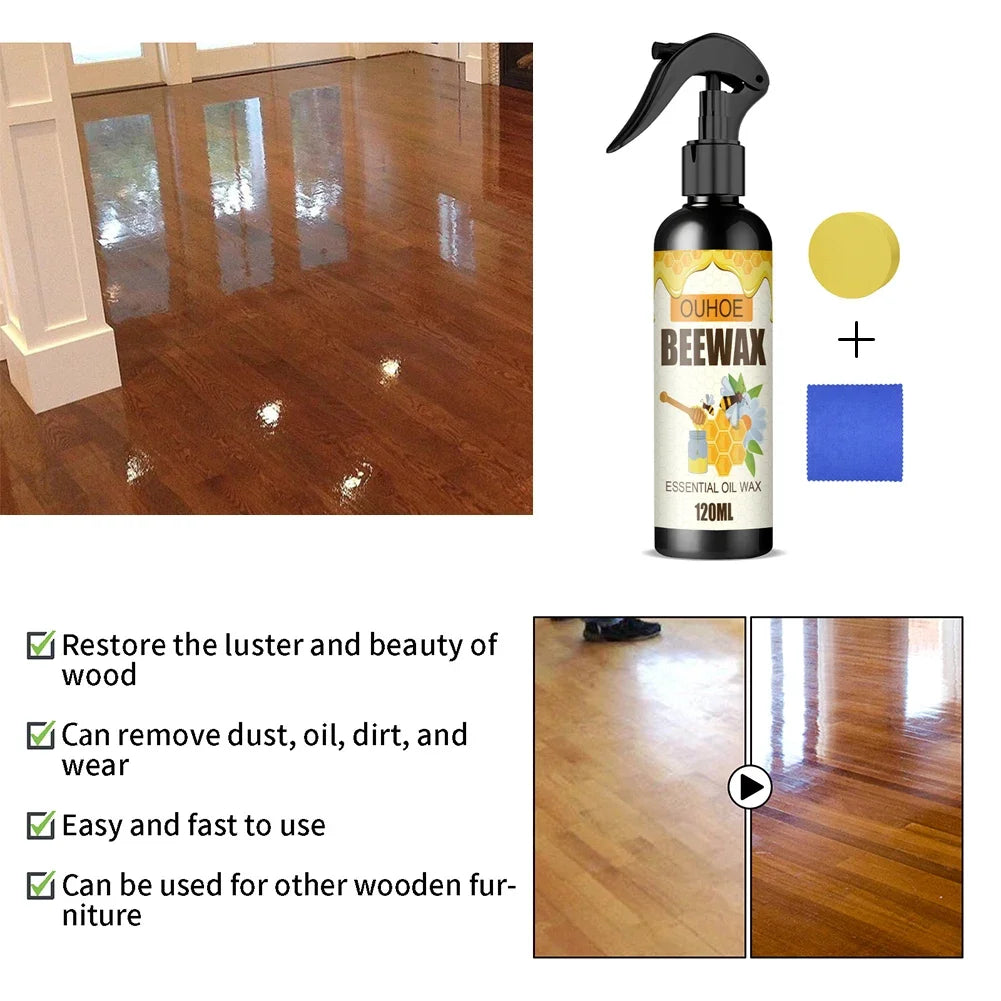Beeswax spray Stain remover and protection for shine