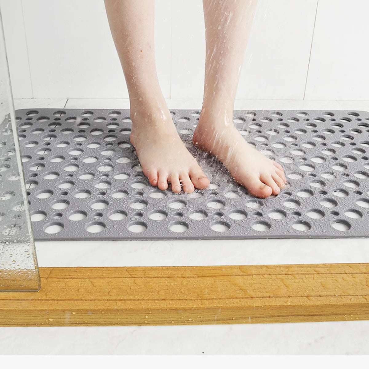 Bathroom Floor Mat Shower Washable Area Rugs for Bathing Mats Decorate Foot Pad