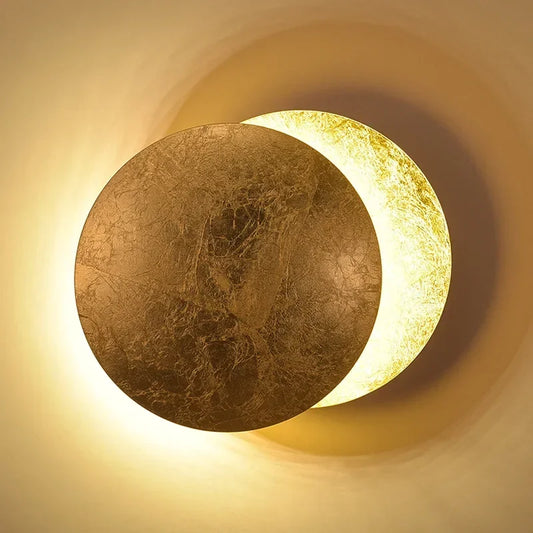 Wall Sconce - Modern Scandinavian Art in the shape of an eclipse