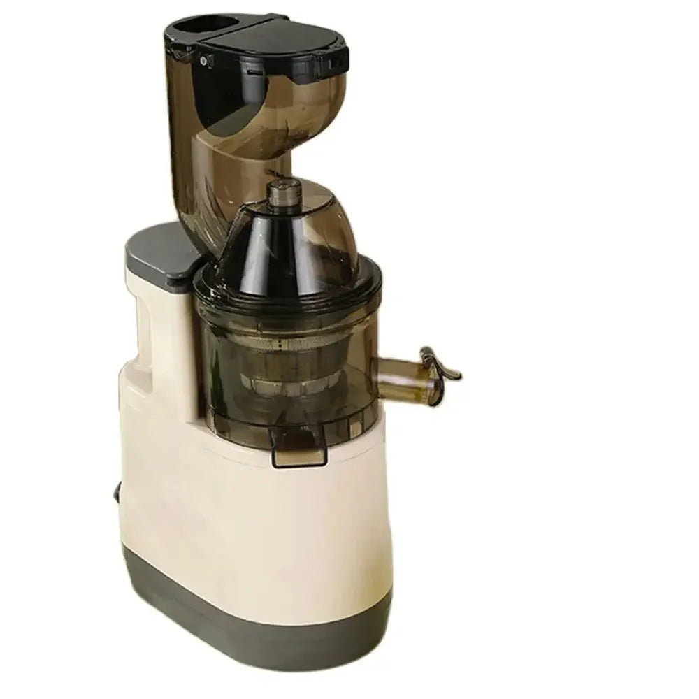 Slow Juicer Machine – Large Caliber Fruit & Vegetable Juice Extractor with Pulp Separator | Electric Juicer with Filter & Brush