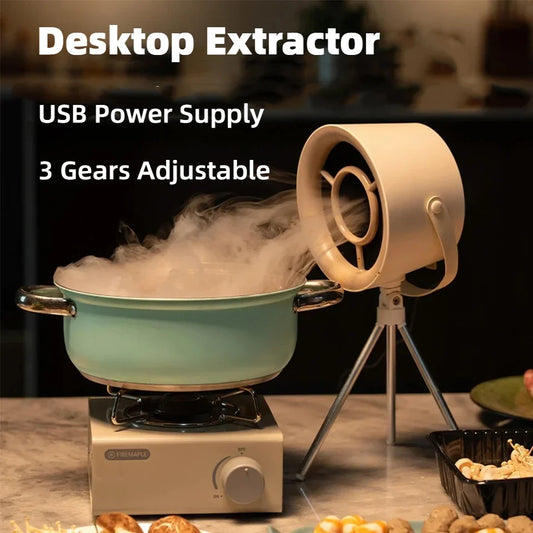 Portable Mini Kitchen Hood – Compact Exhaust Fan for Barbecue & Cooking Fumes