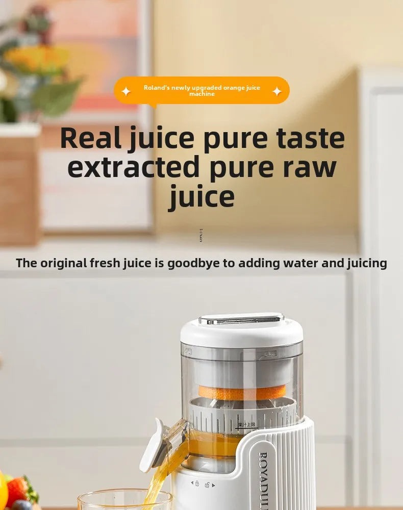 Extra-Large Orange Juicer – Whole Fruit Juice Extractor with Pulp Separation | Stainless Steel Vegetable Juicer for Home & Tea Shop