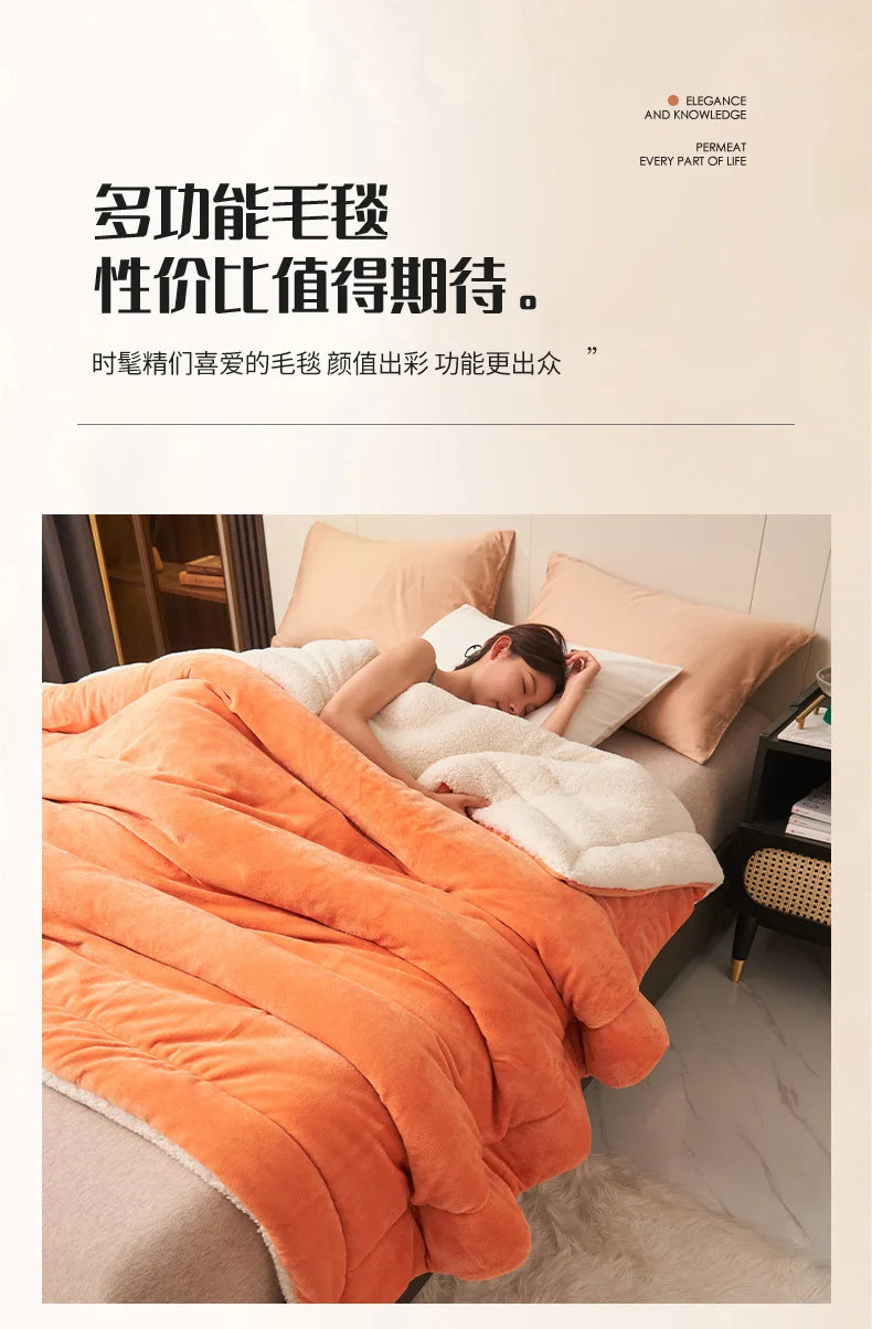 Warm and luxurious fleece blanket
