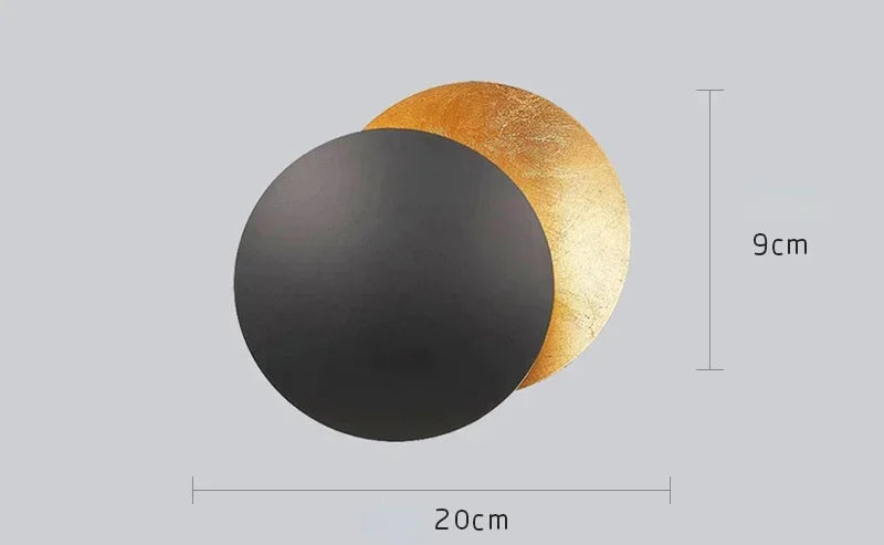 Wall Sconce - Modern Scandinavian Art in the shape of an eclipse
