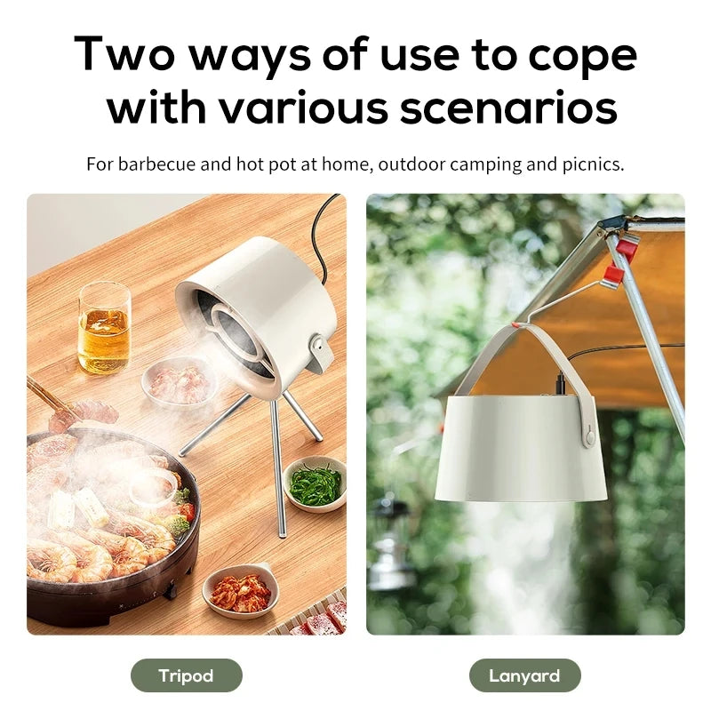 Portable Mini Kitchen Hood – Compact Exhaust Fan for Barbecue & Cooking Fumes