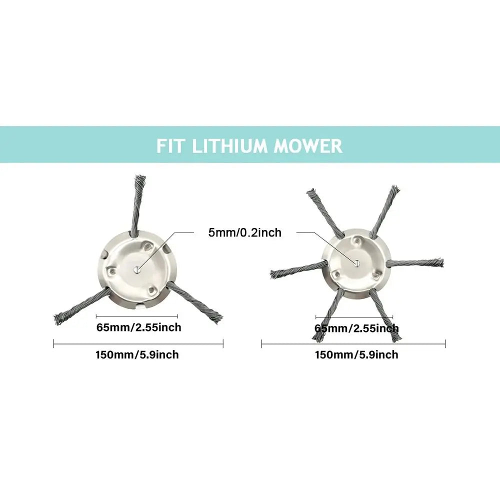 universal brush cutter head made of steel wire for brush cutters