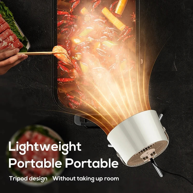 Portable Mini Kitchen Hood – Compact Exhaust Fan for Barbecue & Cooking Fumes