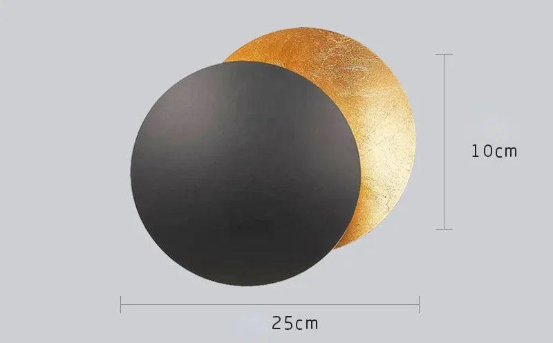 Wall Sconce - Modern Scandinavian Art in the shape of an eclipse