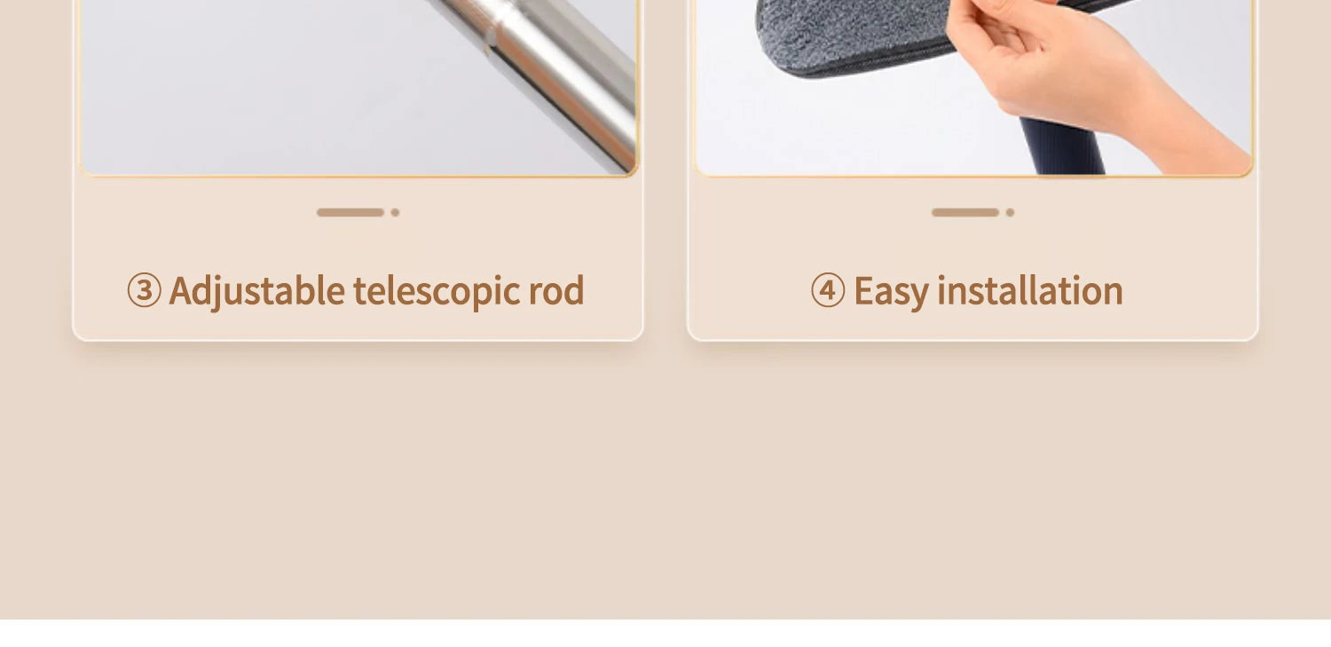 360° rotating triangular broom Powerful self-wringing