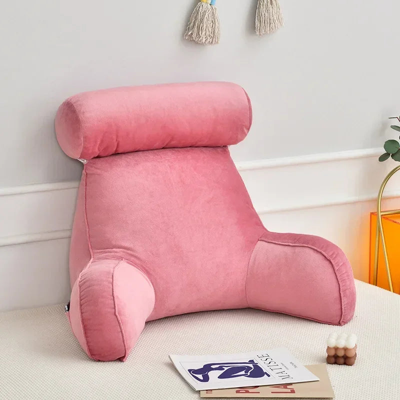 Backrest Pillow With Arms & Adjustable Headrest