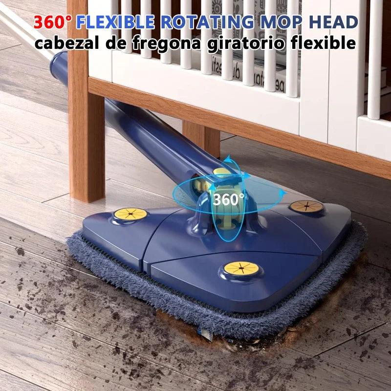 360° rotating triangular broom Powerful self-wringing