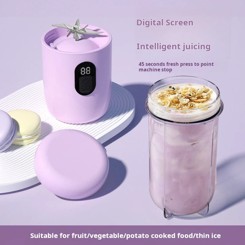 Portable USB Blender – 500ml Rechargeable Mini Juicer Bottle | Cordless Smoothie & Shake Maker with 1500mAh Battery