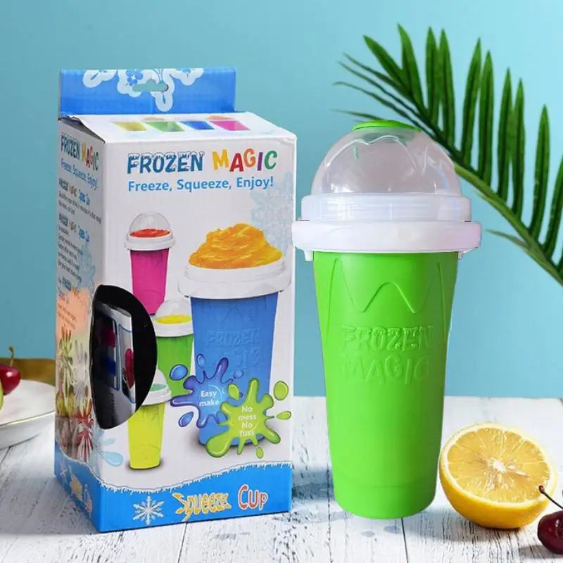 🍧 Quick-Freeze Slushy Maker Cup – 350ml DIY Smoothie & Milkshake Squeeze Cup | BPA-Free Silicone | Fun Summer Gift for Kids & Teens 🇨🇦
