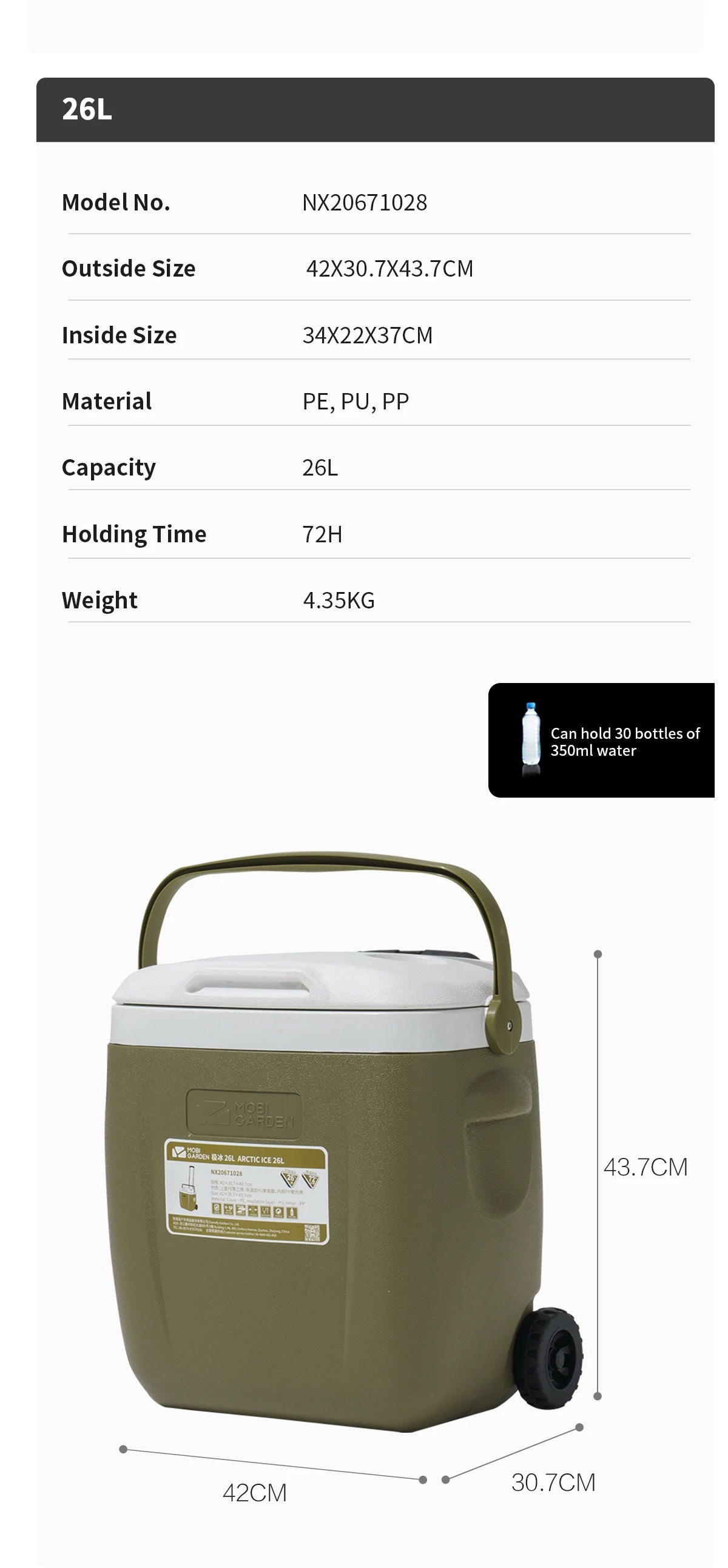 🧊 Camping Cooler Box – Heavy-Duty Portable Ice Chest for Outdoor Adventures
