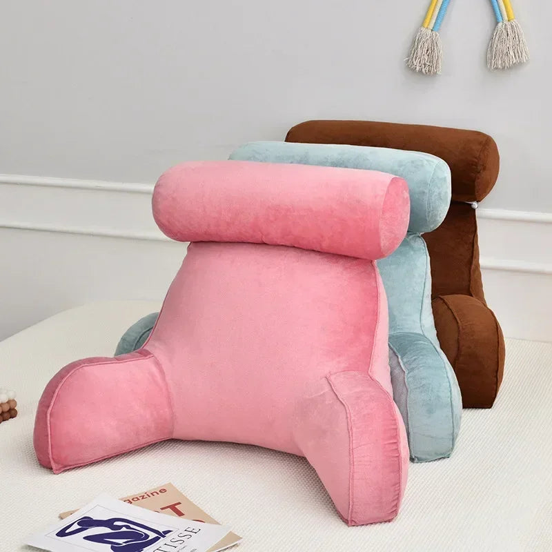 Backrest Pillow With Arms & Adjustable Headrest