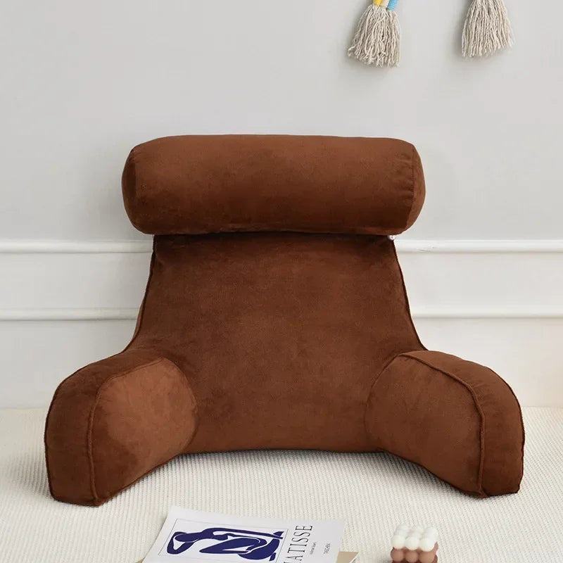 Backrest Pillow With Arms & Adjustable Headrest