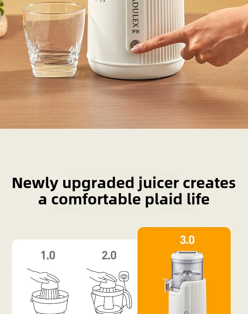 Extra-Large Orange Juicer – Whole Fruit Juice Extractor with Pulp Separation | Stainless Steel Vegetable Juicer for Home & Tea Shop