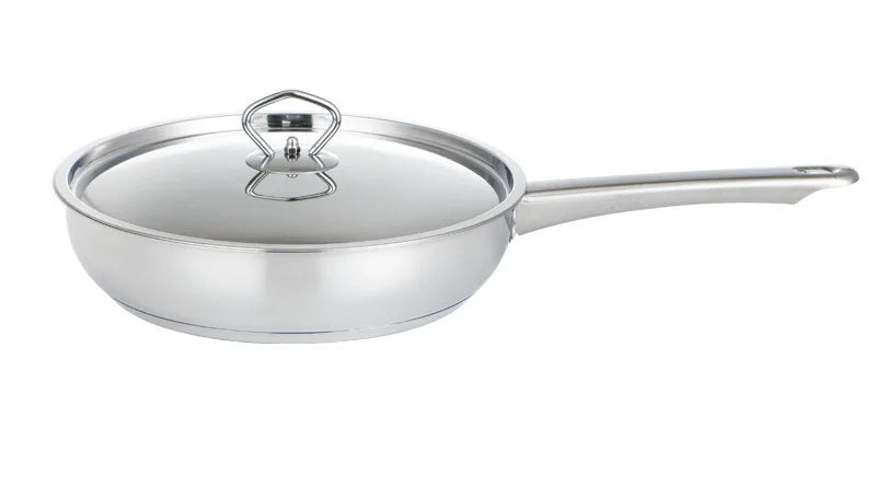 6-Piece Stainless Steel Cookware Set – Double Bottom Pots & Pans | Durable Kitchen Cooking Set with Lids | Gift for Moms & Home Chefs