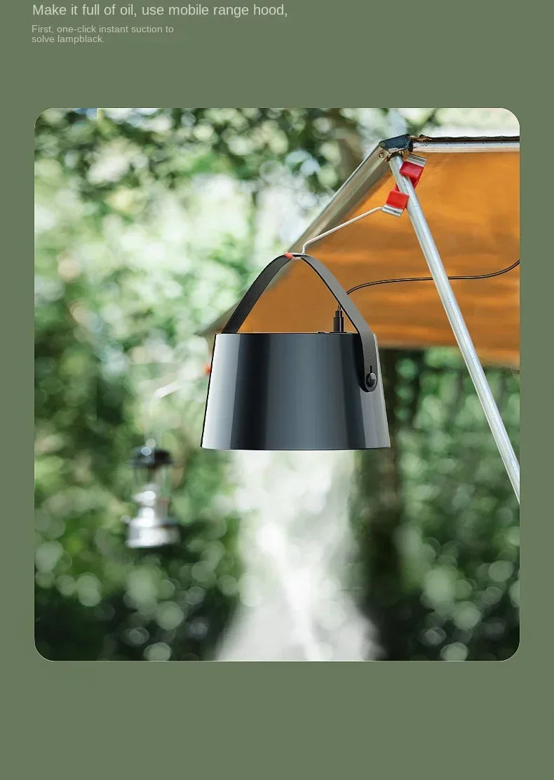Portable Mini Kitchen Hood – Compact Exhaust Fan for Barbecue & Cooking Fumes
