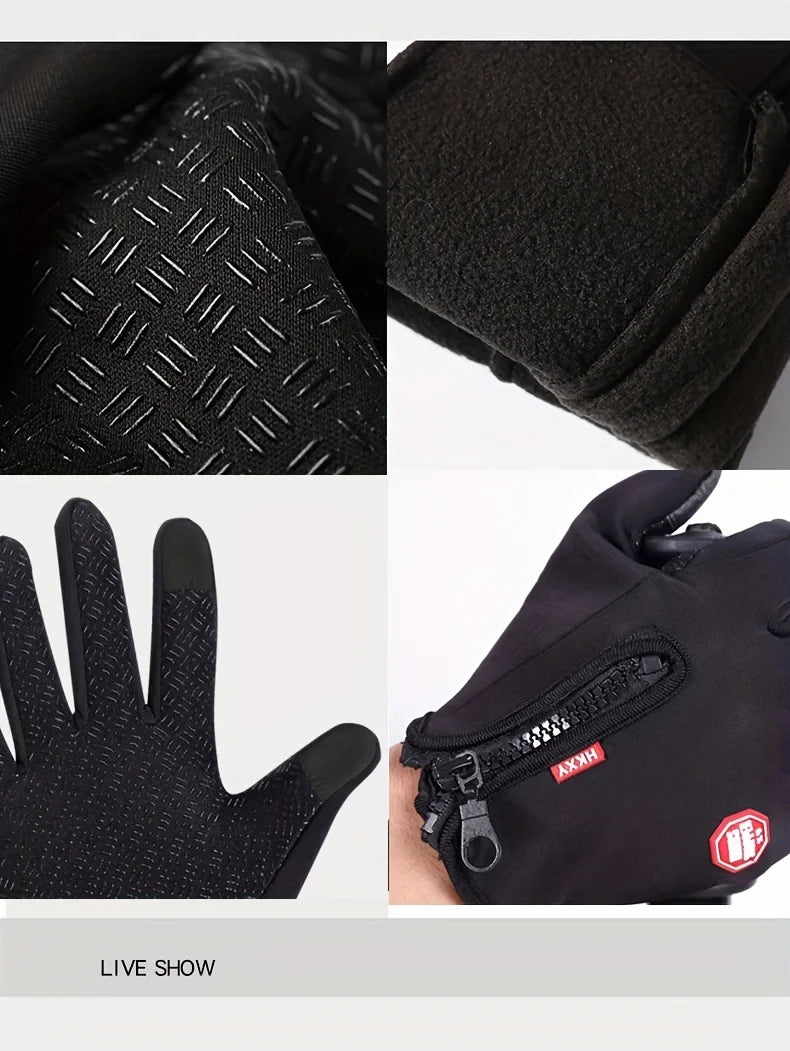 Thermal Gloves Warming Cycling Bike Ski Gloves for Men and Women