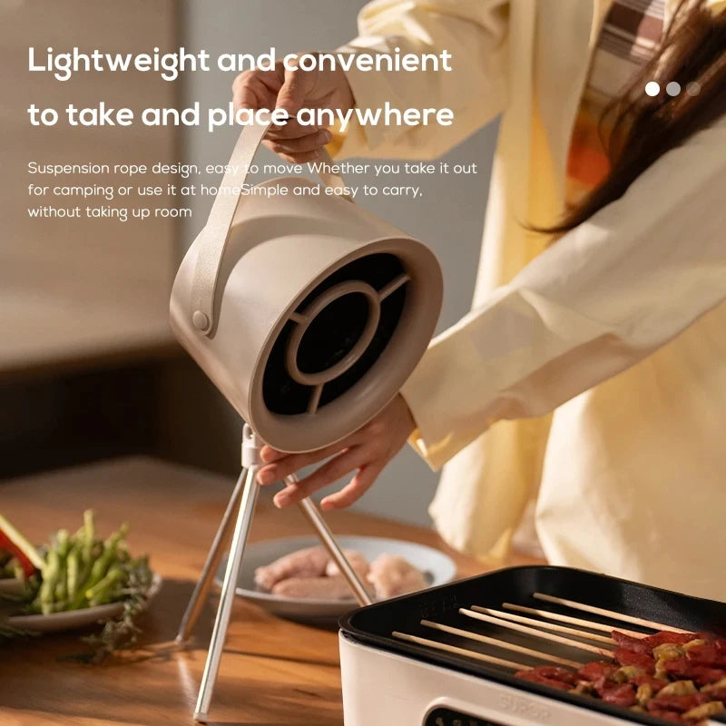 Portable Mini Kitchen Hood – Compact Exhaust Fan for Barbecue & Cooking Fumes