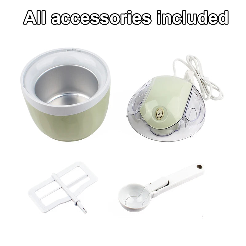 🇨🇦 1L Soft Serve Ice Cream Maker – Automatic Frozen Yogurt, Sorbet & Milkshake Machine