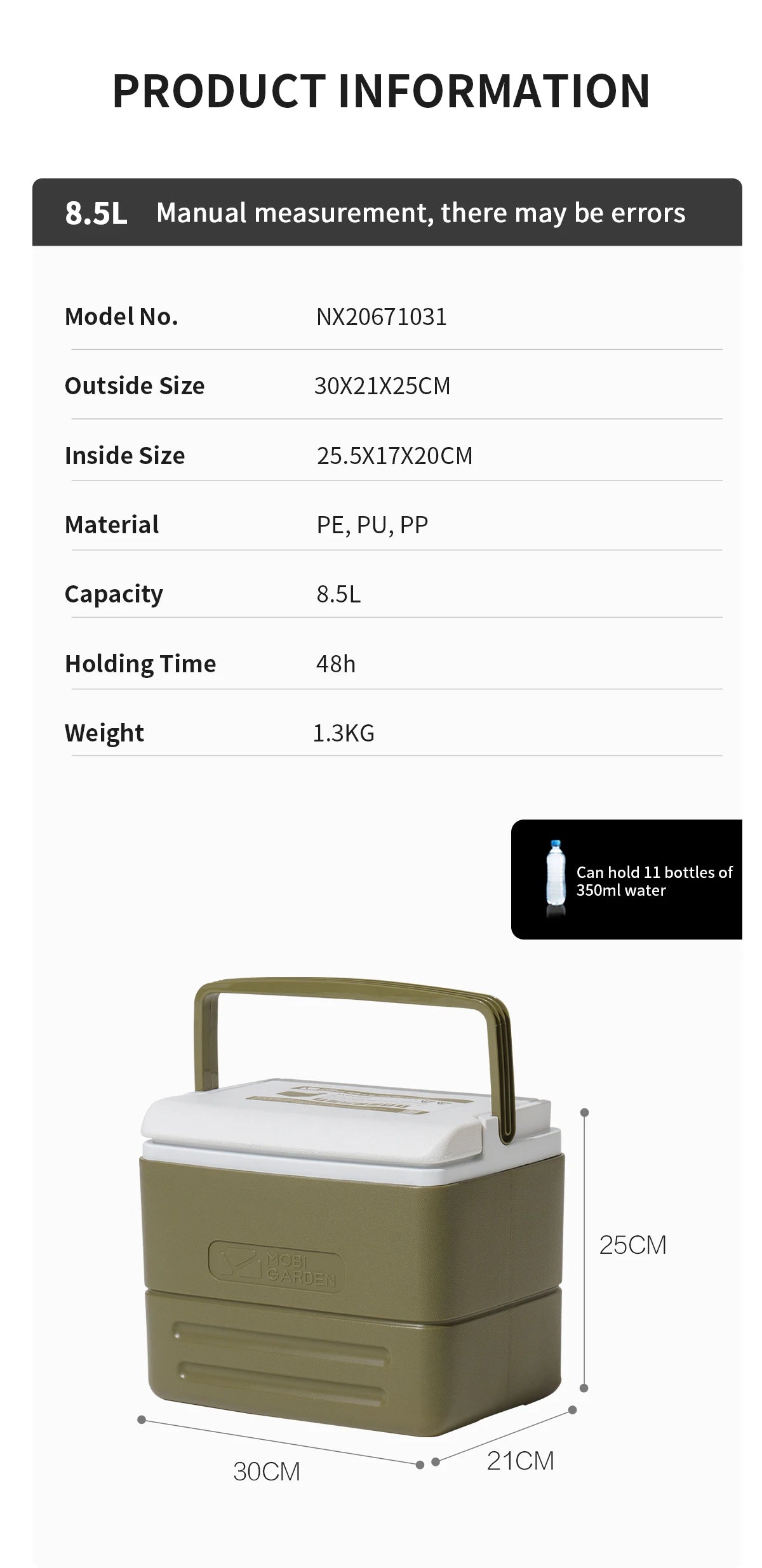 🧊 Camping Cooler Box – Heavy-Duty Portable Ice Chest for Outdoor Adventures