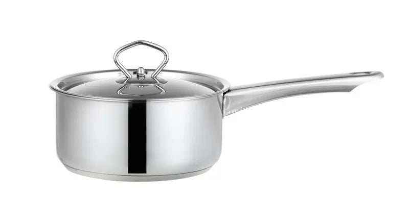 6-Piece Stainless Steel Cookware Set – Double Bottom Pots & Pans | Durable Kitchen Cooking Set with Lids | Gift for Moms & Home Chefs