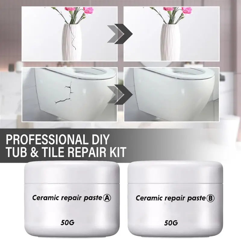 Effective ceramic repair paste Strong adhesive